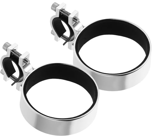 KOMBIUDA 2pcs Vintage Alloy Bike Water Bottle Cage with Anti-shake Design Lightweight Water Bottle Mount for Mountain Road Electric Bicycles Outdoor Cycling Cup Holder