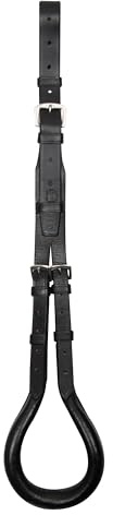 Imperial Riding Schweifriemen IRH Core, Verstellbarer Leder-Schweifriemen für Sattel, Schwarz, Pony/Shetty