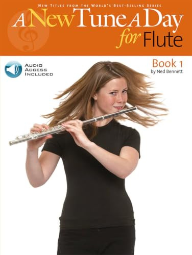 A New Tune A Day for Flute - Book 1 | Beginner Flute Tutor With Audio CD | Step By Step Lessons With Diagrams Exercises And Backing Tracks For Students And Teachers | For Daily Lessons And Home Study