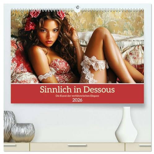 Sinnlich in Dessous. Die Kunst der verführerischen Eleganz (hochwertiger Premium Wandkalender 2026 DIN A2 quer), Kunstdruck in Hochglanz: Moderne und ... in aufregender Lingerie (CALVENDO Erotik)