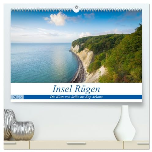 Insel Rügen - Die Küste von Sellin bis Kap Arkona (hochwertiger Premium Wandkalender 2026 DIN A2 quer), Kunstdruck in Hochglanz: Die schönsten Küstenansichten der Ostküste Rügens (CALVENDO Natur)