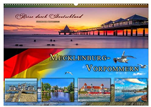 Reise durch Deutschland - Mecklenburg-Vorpommern (Wandkalender 2026 DIN A2 quer), CALVENDO Monatskalender: Mecklenburg-Vorpommern, vielseitiges ... im Norden Deutschlands. (CALVENDO Orte)