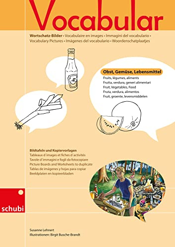 Vocabular: Kopiervorlagen Obst, Gemüse, Lebensmittel (Vocabular Wortschatz-Bilder)