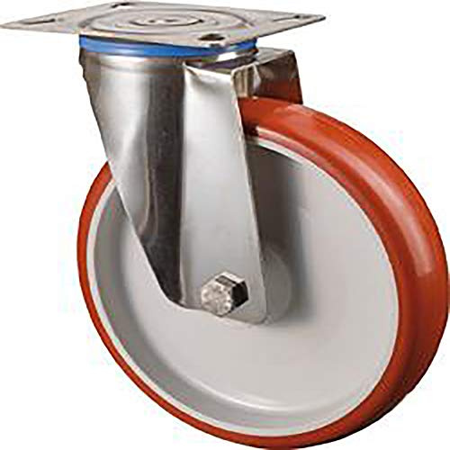 Format 4021885095444 – Lenkr. Polyure./edelstahlrad-d 125 mm 150 KgTragf.