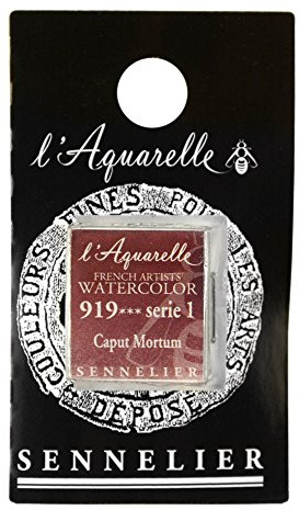 SENNELIER French Artists Aquarellfarbe, halbe Pfanne, Caput Mortum S1