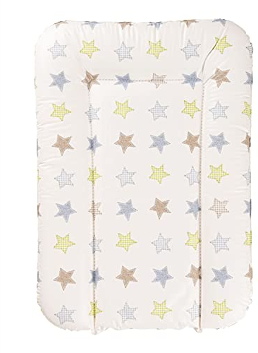 Geuther 5832 Wickelmulde Lilly Passung: 52 x 75 cm Wickelunterlage geeignet für Wickelregal Clarissa und andere Wickeltische erhöhtem Rand und Kopfschutz einfach abwaschbar Stern