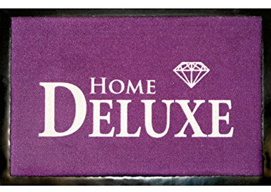 Fußmatte Home Deluxe Fußabtreter lila weiss schwarz