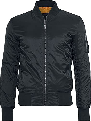 Urban Classics Herren Pánská bunda Basic Bomber Jacke, Schwarz (Black 7), L EU