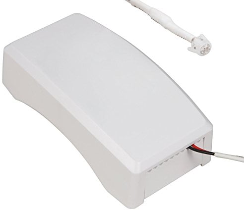 McShine - HF Mikrowellen Einbau Bewegungsmelder sehr klein | LX-653 | 360° 1200W Hochfrequenzsensor LED innen geeignet IP20 Reichweite 1m-8m, weiß