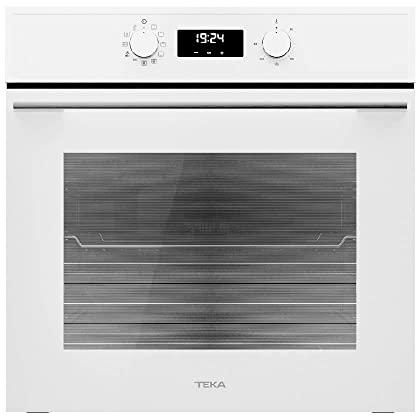 Teka HSB 620P - Horno Pirolítico Multifunción de 60 cm, Sistema de Limpieza DualClean, Touch Control, Calentamiento Rápido, Puerta Tres Cristales, Color Blanco