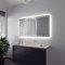 SARAR Badspiegel Spiegel Badezimmerspiegel mit LED-Beleuchtung 180x80 cm Made in Germany Wandspiegel Mirror Spiegel Bad mit Licht nach Maß Casoria