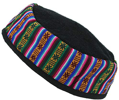 Siesta Nepalesisch Wolle Rauchen Hut - Schwarz, L