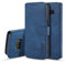 UEEBAI PU Leather Case for Samsung Galaxy S8, Vintage Retro Premium Wallet Flip Cover TPU Inner Shell [Card Slots] [Magnetic Closure] Stand Function Folio Shockproof Full Protection - Blue