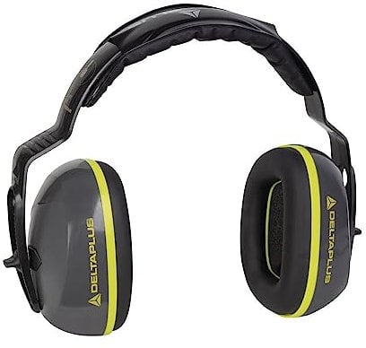 Delta PLus Casque de travail anti-bruit SNR 26 dB Paillettes en ABS Arceau réglable flexible rembourré Delaplus Interlac Light