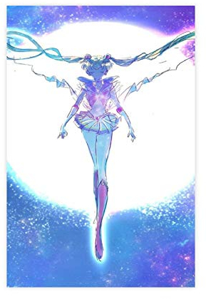 Anime-Poster Sailor Moon 28, Leinwandposter, Schlafzimmer, Dekoration, Sport, Landschaft, Büro, Raumdekoration, Geschenk, 30 x 45 cm, ohne Rahmen