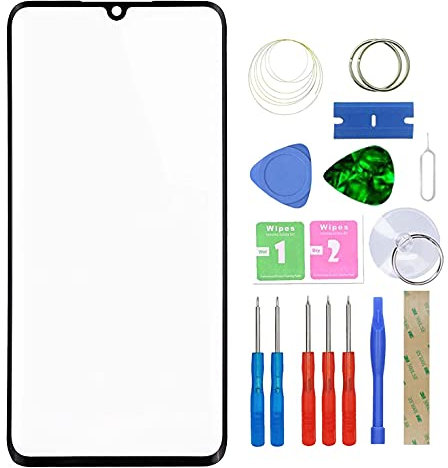 MovTEK Pantalla Repuesto Cristal Tactil Frontal para Xiaomi Mi Note 10 Lite 6.47 con Kit de Herramientas - Negro