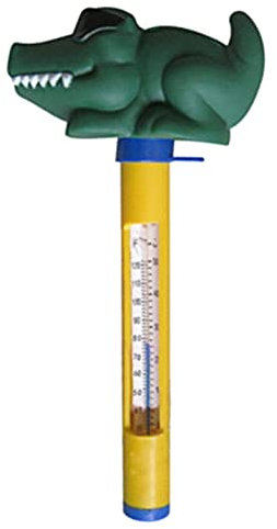cuiyoush Thermomètre De Piscine Flottant, Thermomètre De Piscine, Forme d'animal De Dessin Animé De Jauge De Température De Thermomètre De Piscine Crocodile
