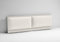 EVERGREENWEB - Testiera Letto Matrimoniale Imbottita Bianco Crema, Elegante Testata Letto a Doppio Cuscino da Parete in Tessuto Liscio Antimacchia, Incluso Kit di Montaggio GRATIS, Interno Puro Legno