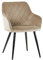 exitodesign Polsterstuhl Milton - Gepolsterter Stuhl - Esszimmerstühle - Bürostuhl - Stuhl Küche Wohnzimmer - Bequem Praktisch - Haltbares Material - Zimmer Deko Wohnzimmer - 54,5x59x83 cm - Beige