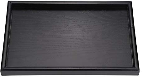 Greensen Plateau de Service en Bois Plateau de Poignée Plateau en Bois Plateaux en Bambou pour Le Petit Déjeuner Thé Table Basse Décoratif Butler Ottoman Plateau 30 * 20 * 2cm(25 * 18 * 2cm)