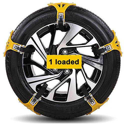 Schneeketten Reifen Ketten Snow Chains Mit Anfahrhilfe Anti Skid Nail, Auto Schneeketten, Anti-Rutsch-Ketten Für Autos SUV LKW PKW, Für EIS- Und Schneestraße, Schlammige Straße