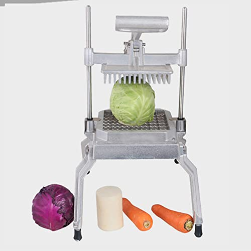 JYCCH Gewerbliche Gemüse-Obst-Häcksler-Klinge Hochleistungs-Profi-Lebensmittel-Würfel-Bratmesser-Zwiebel-Schneider-Edelstahl für Tomaten, Paprika, Kartoffeln, Pilze, Silber