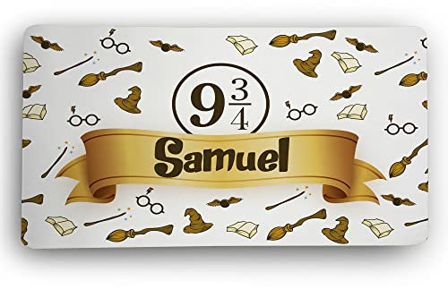 LolaPix Gaming-Mauspad. Personalisierte Matte. XXL Schreibtischunterlage. 600 * 350 * 2mm rutschfeste Gummibasis. Gaming-Mauspad. Zauberer
