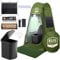 Camping Shower Tent With LED Sensor Light 6.23 ft - Large Easy Pop Up Privacy Changing Enclosure for Beach and Outdoor Use (Green With Accessories)