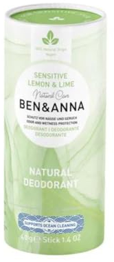 Ben & Anna Lemon & Lime Sensitive Deo, Papertube, 40g (1)