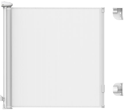 Nestling Ausziehbares Treppenschutzgitter, Treppenschutzgitter für Babys und Hunde, ausziehbar bis zu 140 cm breit, 86 cm hoch, Babygitter ohne Bohren/Bohren, für drinnen, draußen, Türen, Flure