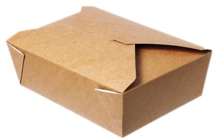 Blanc HYGIENIC Lunch-Box 1000ml 200 Stk, to go, take away, biologisch abbaubar, natürliches Design, weiße Innenschicht