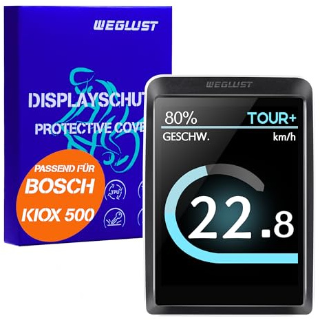 WEGLUST Kiox 500 Display Schutzhülle | E-Bike Displayschutz | Transparenter Kiox 500 Schutz | Stoß- und Kratzschutz | E-Bike Zubehör | fit for Bosch Kiox 500 (BHU3700)