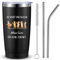 Hestya Vaso Termico 600ml 20oz con Dicho du Wirst Uns Fehlen Divertido Regalo de Despedida para Compañeros Termo y Taza Aislante de Acero Inoxidable con Pajita y Cepillo para Cambio de Trabajo