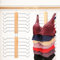 GmeDhc 1 Stück BH Organizer aus Holz, Kleiderbügel Platzsparend, 12 Etagen BH Aufbewahrung, Multifunktion Kleiderbügel, Bügel für Tank Tops, Camisoles, Pyjamas, BHS, Strapsröcke