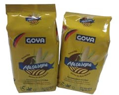 MASAREPA - GOYA - HARINA DE MAIZ BLANCO PRECOCIDA - PACK DE 2-1 KG