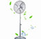 UR CHOICE 16'' Metal Pedestal Fan | 3 Speeds | Chrome Finish | Silent Operation | High Velocity for Gym, Office, Outdoor Events, Warehouse & Industrial Use | Metal Chrome Fan