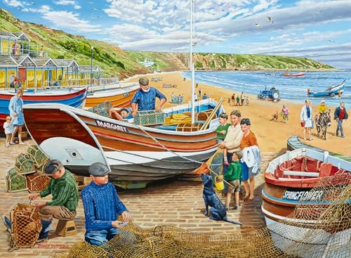 Ravensburger Happy Days at Work No.19 The Fisherman 500 Piece Jigsaw Puzzle for Adults and Kids Age 10 Years Up