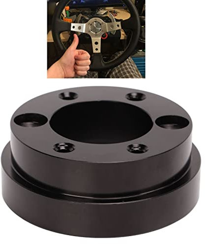 Yanmis 70mm Steering Wheel Adapter Plate for G29 G920, Compatible with 13 14in Steering Wheel, CNC Machining, Premium Aluminium Alloy Material, Easy Installation