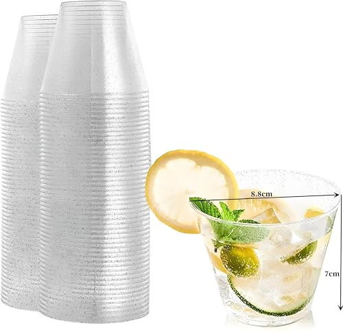 Gobelets Verres Plastiques Réutilisables Personnalisable Verres Jetables Gobelet Biere Verre en Plastique Jetables Gobelets Jetables Plastique Verre a vin Plastique Reutilisable Verre Cocktail