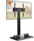 PERLEGEAR Supporto TV da pavimento universale per TV da 30 a 70 pollici Fino a 40 KG, porta TV da terra regolabile con rotazione e inclinazione, 8 altezze regolabili, VESA Max 400x400 mm