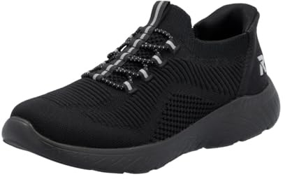 Rieker M5066-80 Damen Slip On Sneaker Textil in Weiss - Gr. 36