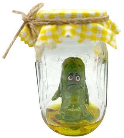 Gurke Im Glas - Miniatur-Gurke Im Glas | Lustiges Kleines Gurkenglas, Stilvolles Gurken-Ornament, Kreative Deko-Figur Für Die Inneneinrichtung