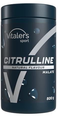 Vitaler's Sport Citrullin (L-Citrullin-Malat), Pulver – 500 g, vegan, ohne Konservierungsstoffe, ohne Zucker, reine Zusammensetzung