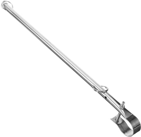 SOPOTUTU Asta Portabandiera in Acciaio Inox per Barche Piccola, Supporto per Bandiera Marina Resistente all’Usura, Facile da Montare per Imbarcazioni Sportive e Nautiche