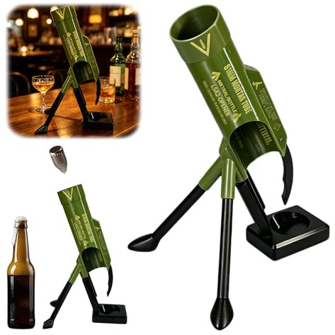 Bierflaschenöffner im Mörser-Design, 51mm Beer Bottle Mortar Bierflaschenöffner, Lustige Flaschenöffner Mörser für Corona-Bier, Geschenkidee für Männer, für 330-355ml Bierflasche