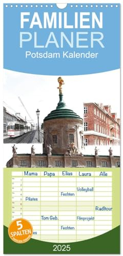Familienplaner 2025 - Potsdam Kalender mit 5 Spalten (Wandkalender, 21 cm x 45 cm), CALVENDO