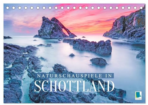 Naturschauspiele in Schottland (Tischkalender 2026 DIN A5 quer), CALVENDO Monatskalender: Schottland: Hügel und Steilküste (CALVENDO Orte)