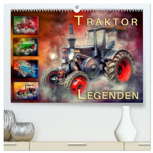Traktor Legenden (hochwertiger Premium Wandkalender 2026 DIN A2 quer), Kunstdruck in Hochglanz: Nostalgische Traktoren - geliebte Kraftpakete, die viele in ihren Bann ziehen (CALVENDO Technologie)