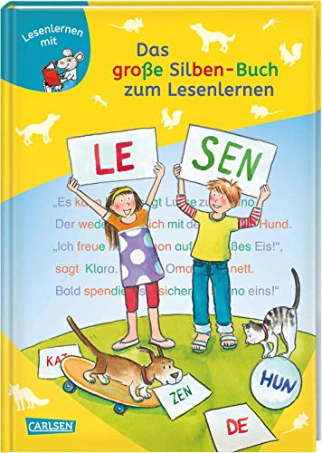 LESEMAUS zum Lesenlernen Sammelbände: Das große Silben-Buch zum Lesenlernen: Extra Lesetraining – Lesetexte mit farbiger Silbenmarkierung