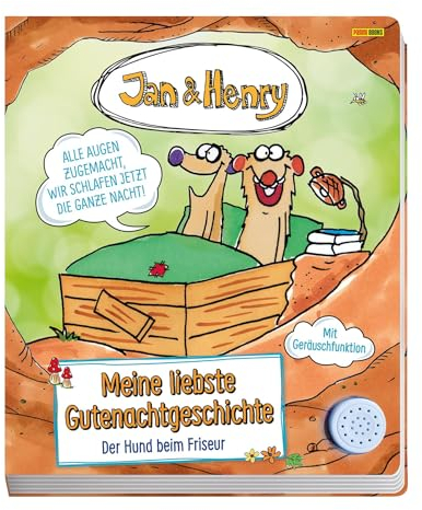 Jan & Henry: Meine liebste Gutenachtgeschichte - Der Hund beim Friseur (Soundbuch): Pappbilderbuch mit Geräuschfunktion
